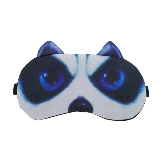 Portable Dog Sleep Mask Eye Shade Cover for Rest Black White