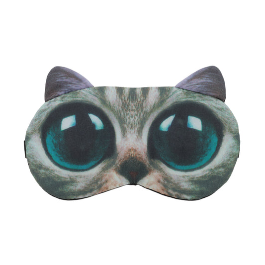 Portable Cat Sleep Mask Eye Shade Cover for Rest Gray