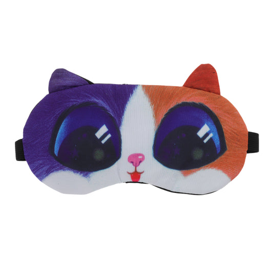Portable Cat Sleep Mask Eye Shade Cover for Rest Orange