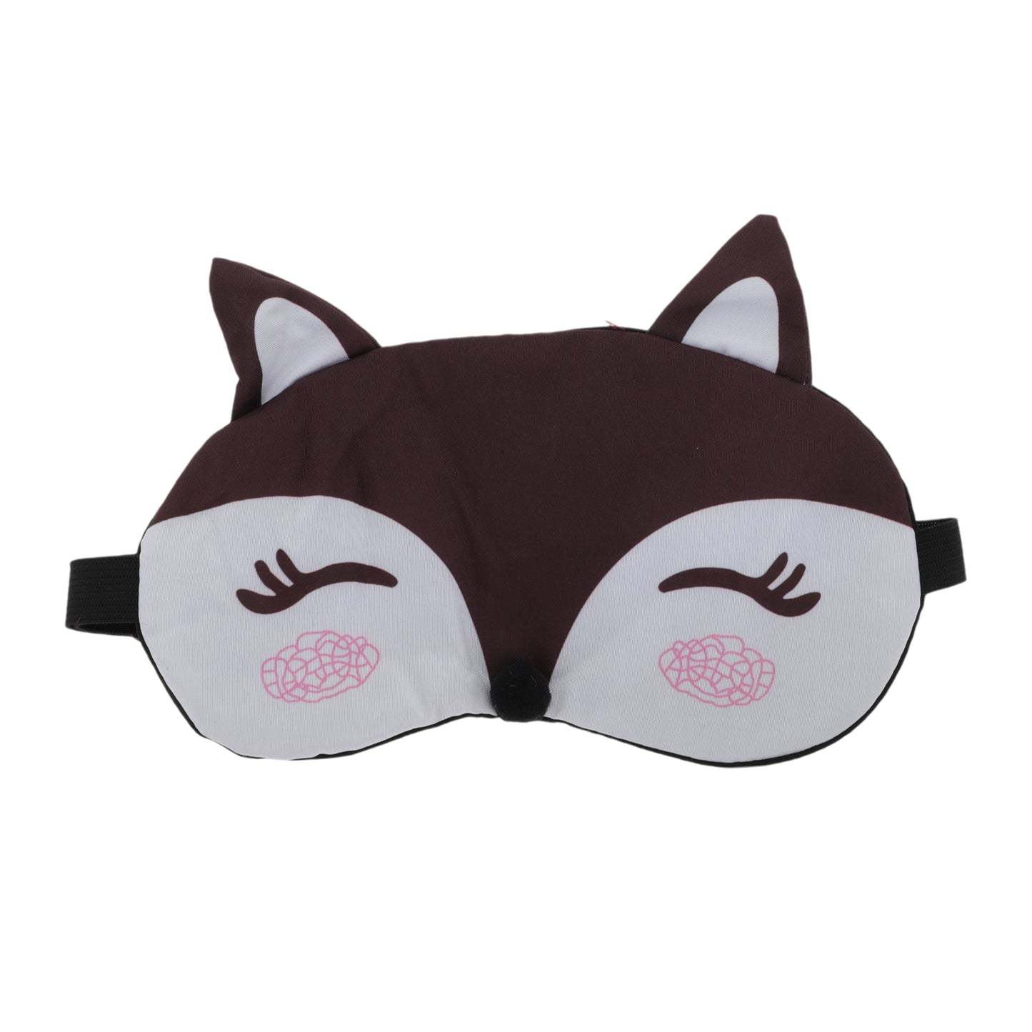 Portable Cartoon Foxs Sleep Mask for Travel for Rest Coffee
