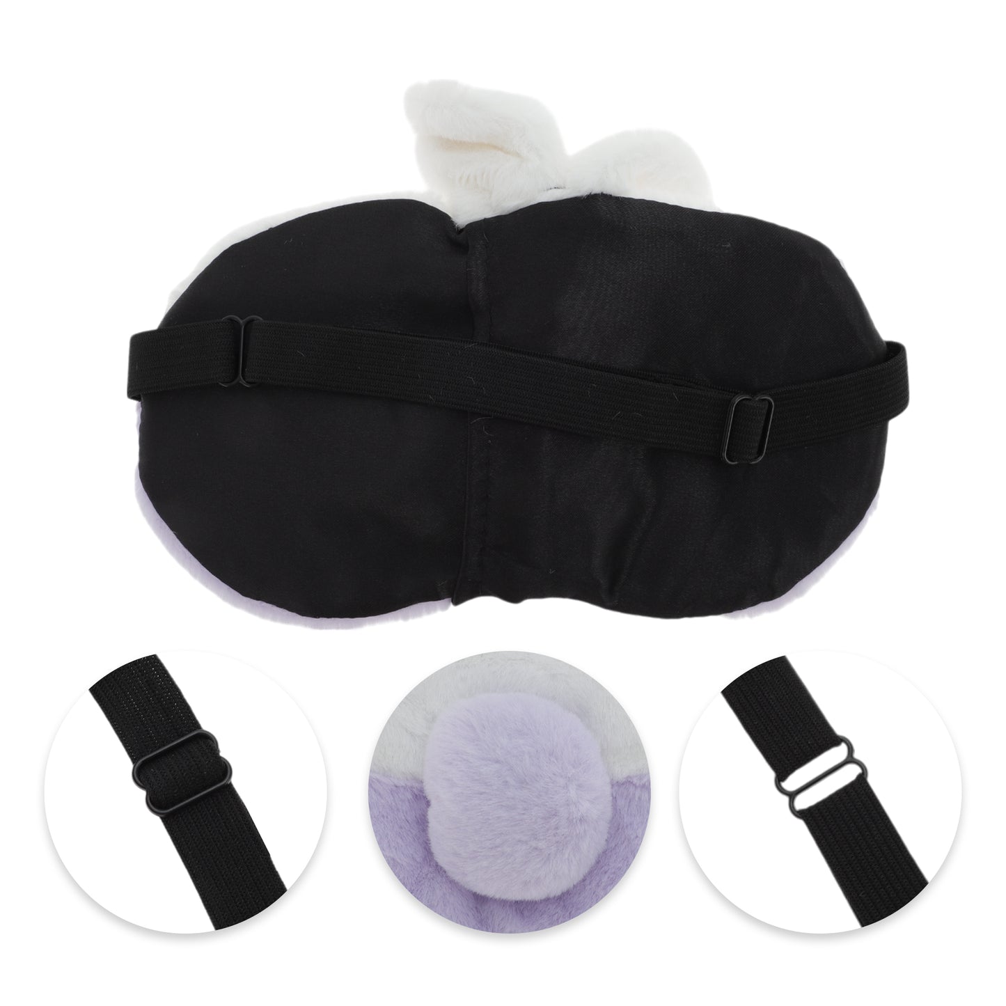Portable Lucky Strawberry Sleep Mask for Travel for Rest Purple