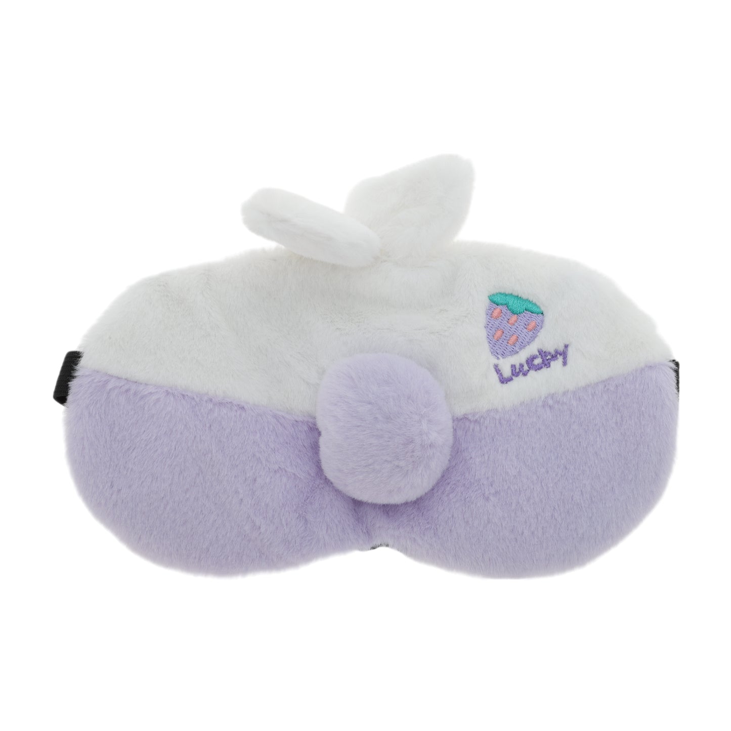 Portable Lucky Strawberry Sleep Mask for Travel for Rest Purple