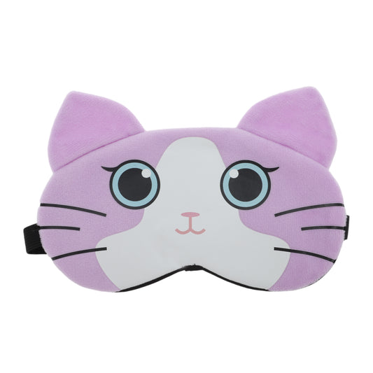 Portable Cat Sleep Mask Eye Shade Cover for Rest Travel Purple