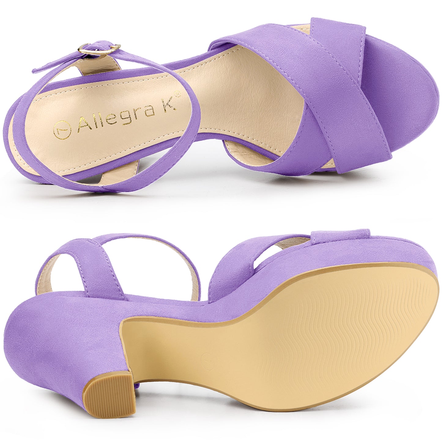 Women's Platform Chunky Heel Slingback Sandals