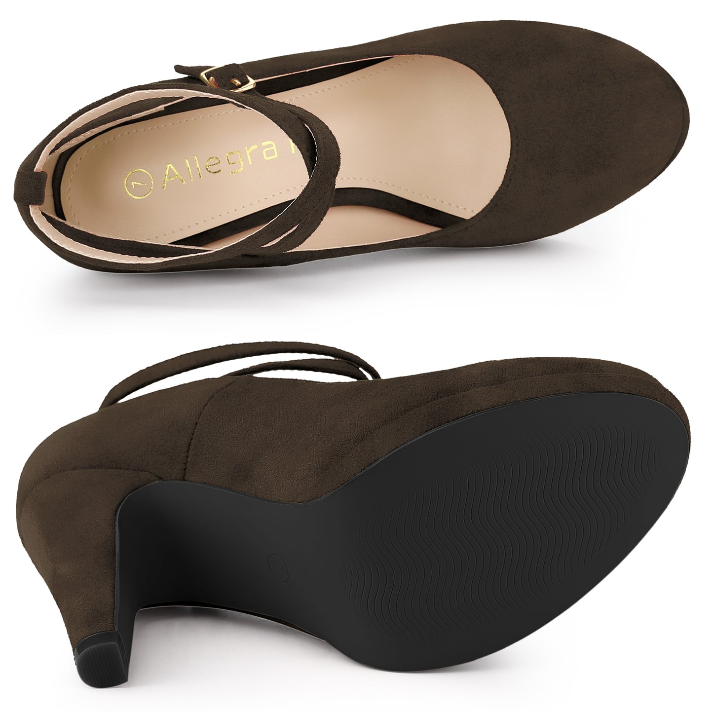 Zapatos Mary Jane con plataforma y tiras cruzadas para mujer