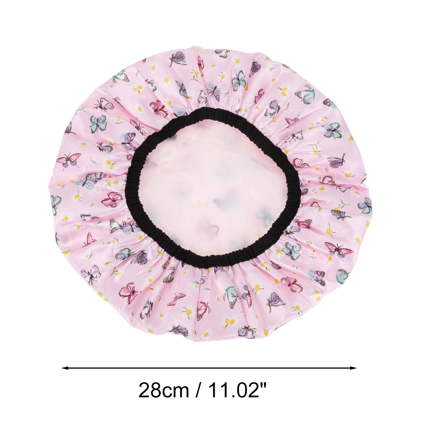 1 Pc Women Fluttering Butterfly Bath Cap for Shower Business Travel Purple