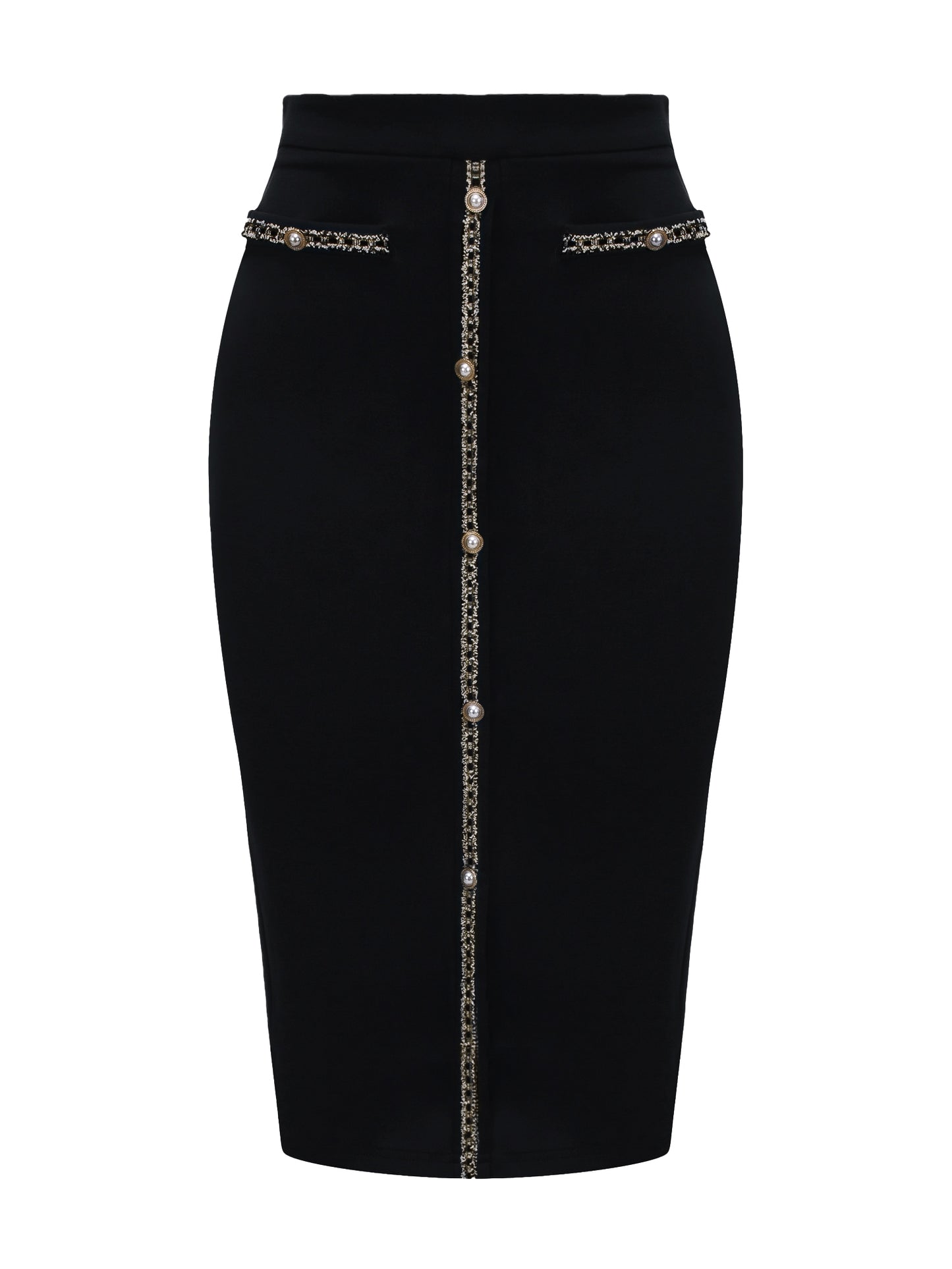 Women's Bodycon Pencil Skirt High Waist Stretchy Knee Length Office Work Skirts