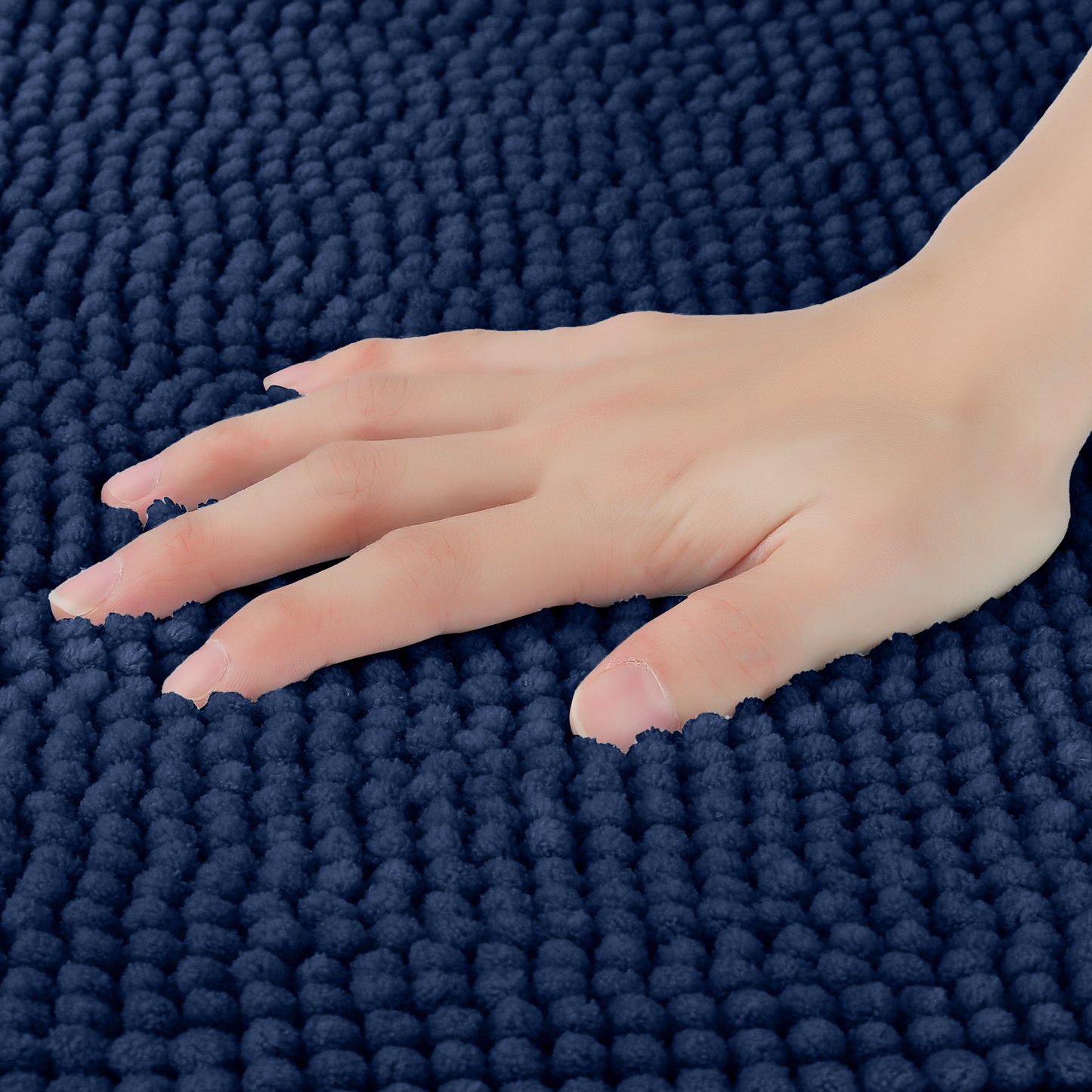 Bathroom Rugs, Soft Plush & Fluffy Bath Mats Non Slip Extra Thick Microfiber Bath Mats
