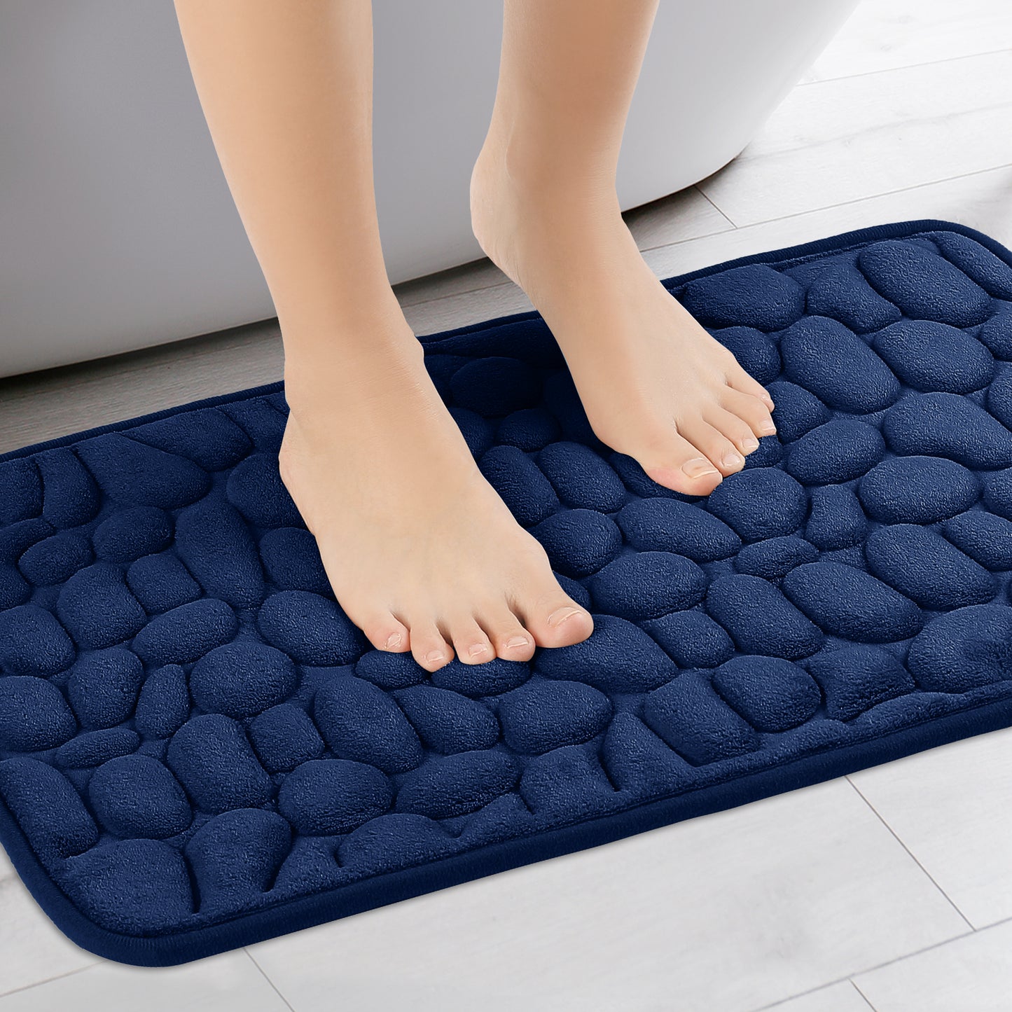 Memory Foam Bathroom Rugs Ultra Soft Non-Slip Water Absorbent Quick Dry Bath Mats