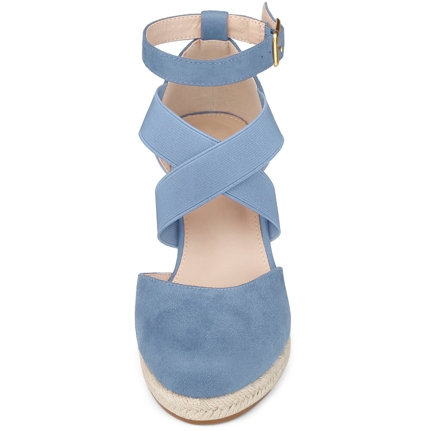Women's Espadrilles Closed Toe Wedges Heels Sandals