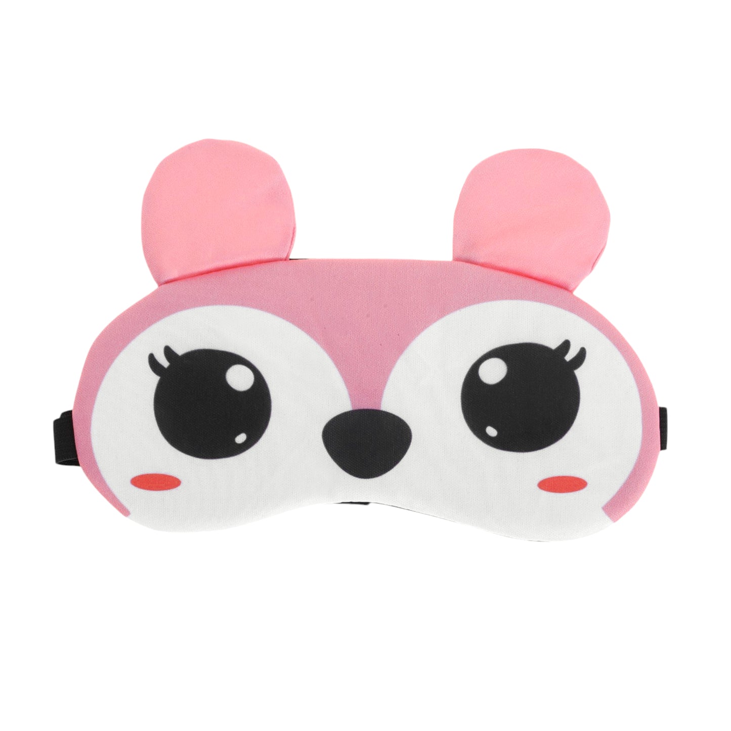 Portable Cartoon Eye Mask for Travel for Rest Pink