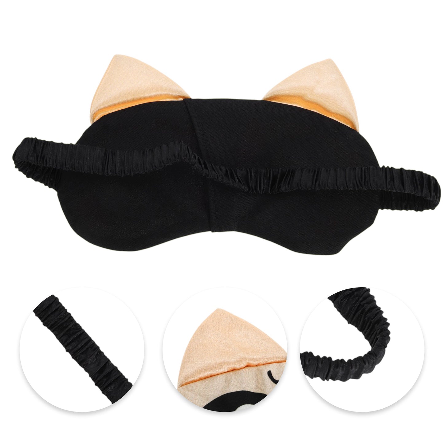 Portable Elastic Strap Eye Mask Eye Shade Cover for Rest Orange