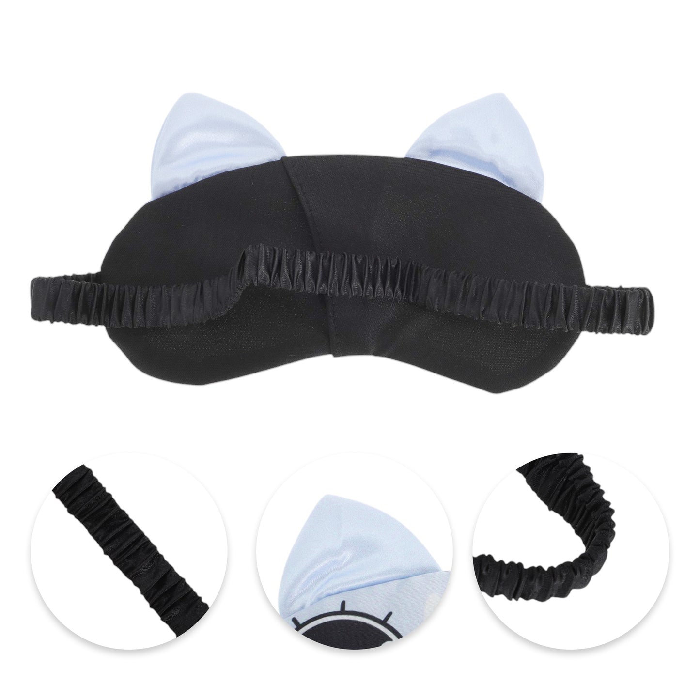 Portable Elastic Strap Eye Mask Eye Shade Cover for Rest Blue