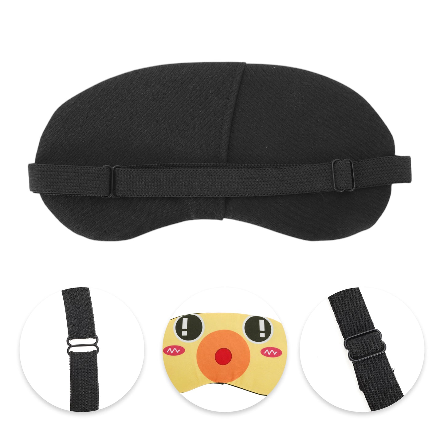 Durable Adjustable Eye Mask Eye Shade Cover for Rest Yellow