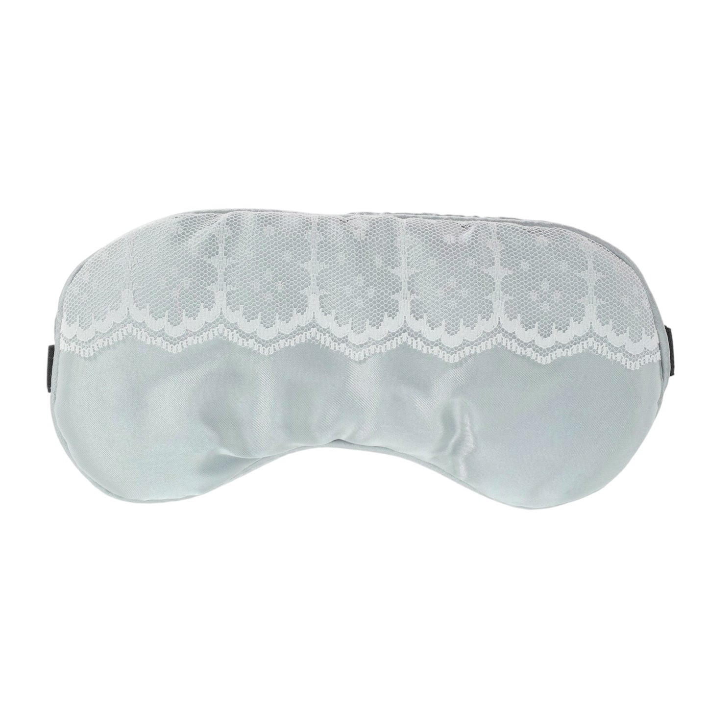 Portable Contrast Lace Eye Mask for Travel for Rest Gray
