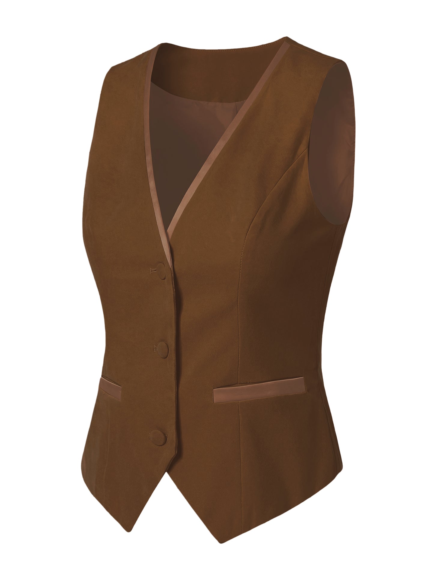 Women's Retro Sleeveless Steampunk Blazer Dressy Vest Velvet Suit Waistcoat (Available in Plus Size)