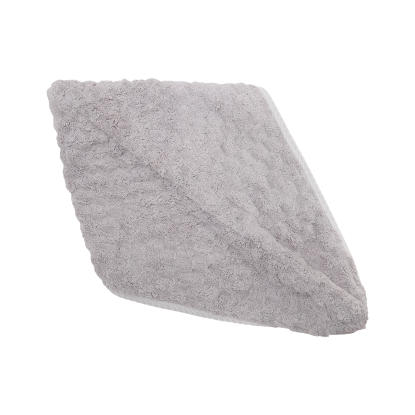 1 Pc Water-absorbent Double Layer Hair Drying Towel for Bathroom Blue, Gray