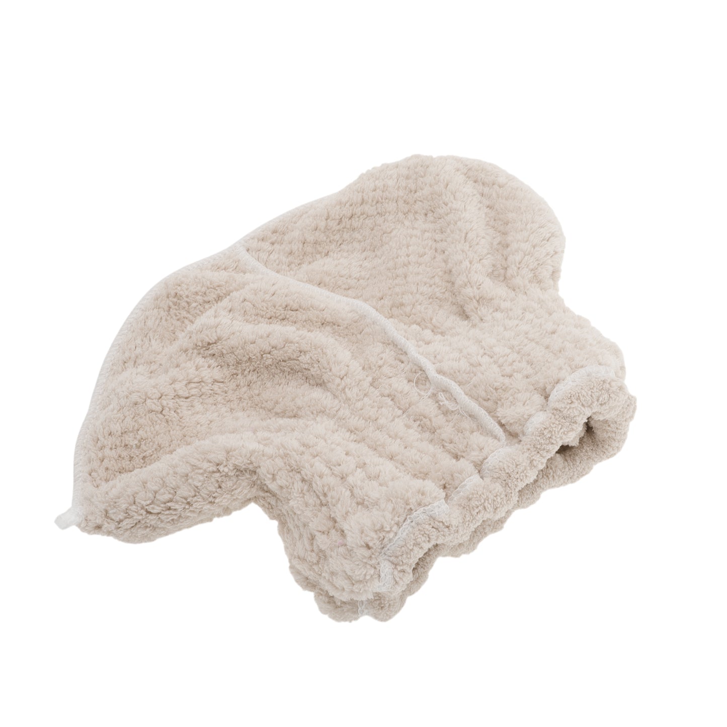 1 Pc Water-absorbent Bow Hair Towel Drying Cap for Bathroom Khaki