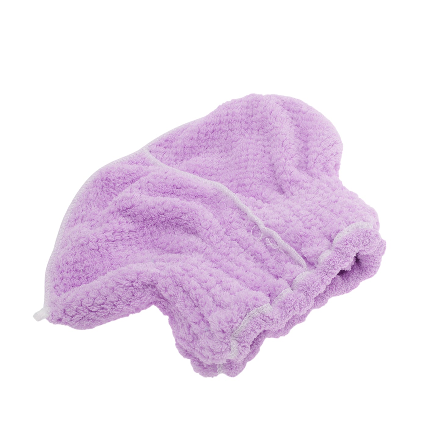 1 Pc Water-absorbent Bow Hair Towel Drying Cap for Bathroom Purple