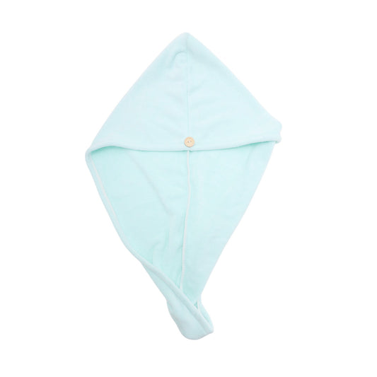 1 Pc Water-absorbent Solid Hair Towel for Bathroom Blue