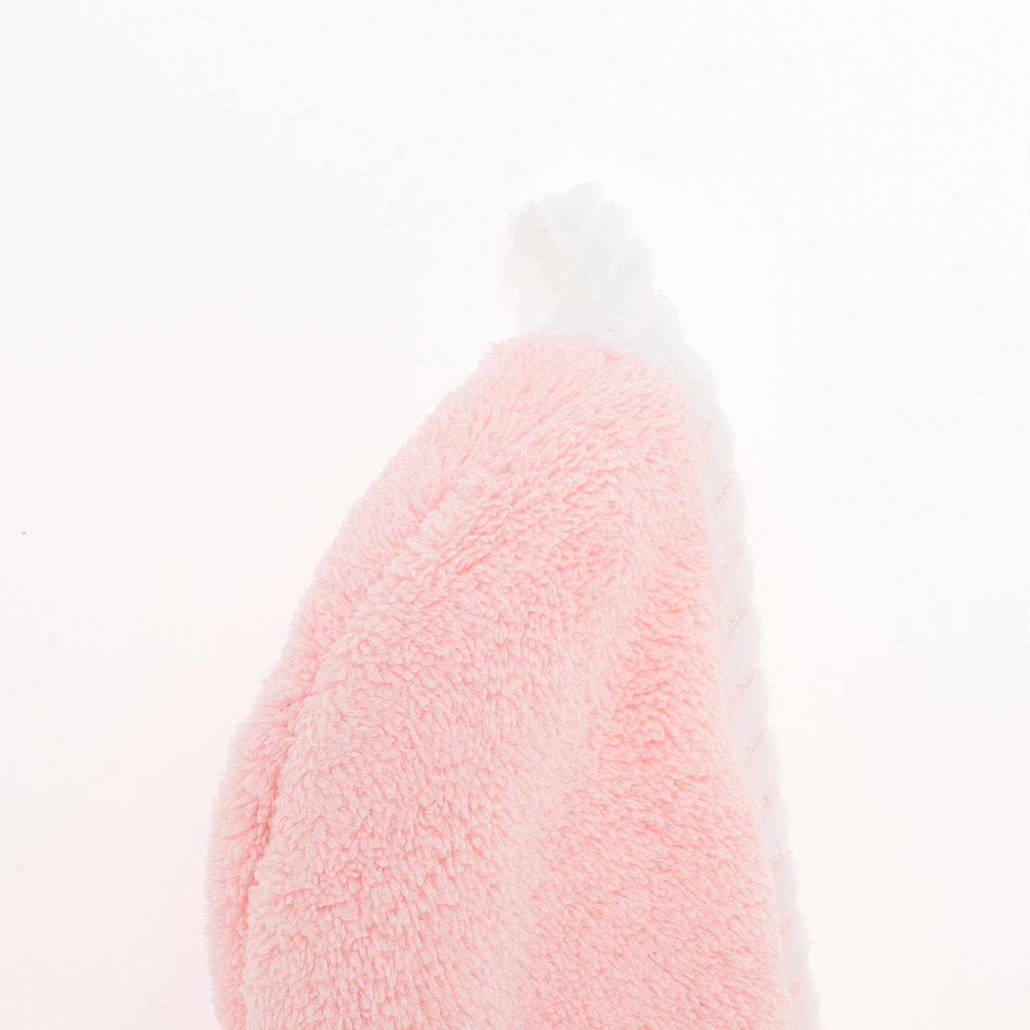 1 Pc Water-absorbent Double Layer Hair Drying Towel for Bathroom Pink, White