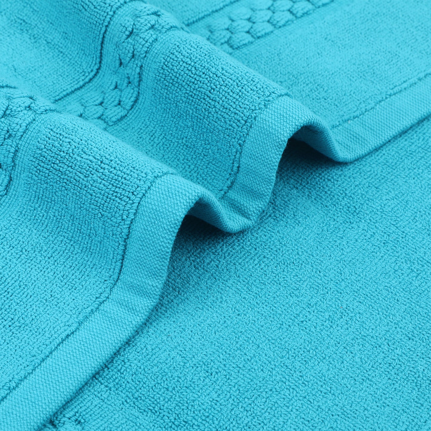 Absorbent Bath Rugs Reversible Cotton Spa Quick Dry Non Slip Thick Machine Wash Bath Mats