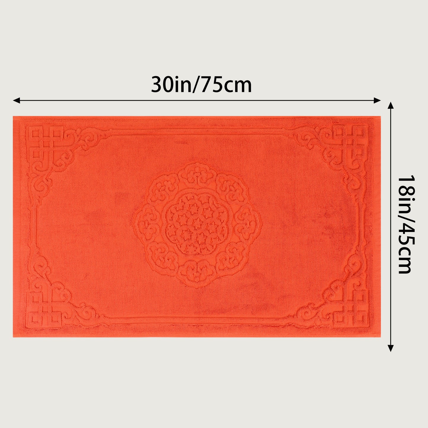 Cotton Rug Bath Mats, Absorbent and Machine Washable Shower Bathroom Floor Towel