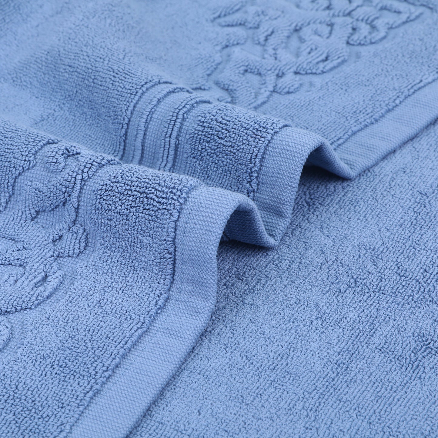 Bath Mat for Bathroom, Cotton Absorbent Floor Mats Quick Dry Towel for Hotel Spa Shower