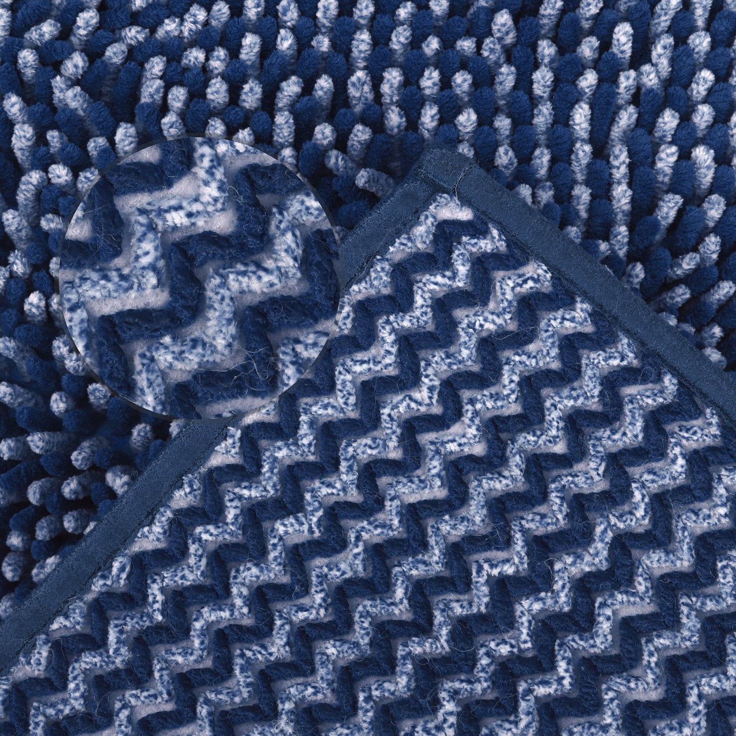 Non Slip Absorbent Chenille Fluffy Bath Mat Durable Accessories Soft Lightweight Bath Mats