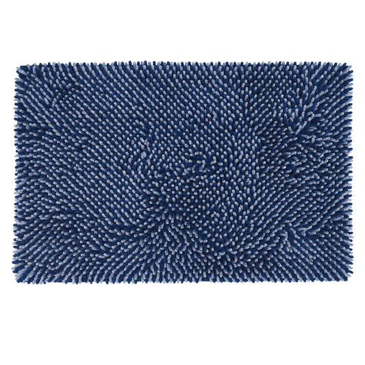 Non Slip Absorbent Chenille Fluffy Bath Mat Durable Accessories Soft Lightweight Bath Mats
