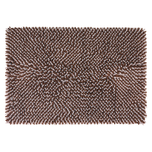 Non Slip Absorbent Chenille Fluffy Bath Mat Durable Accessories Soft Lightweight Bath Mats