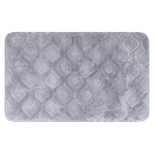 Absorbent Bathroom Rug, Soft Non Slip Washable Mat, Rubber Backing Quick Dry Rugs