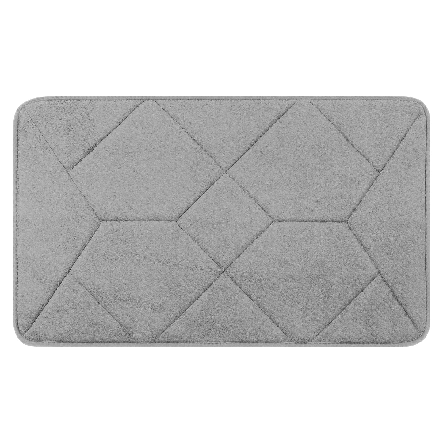 Memory Foam Absorbent Thick Soft Bath Mats Geometric Quick Dry Comfy Non Slip Floor Shower Rugs