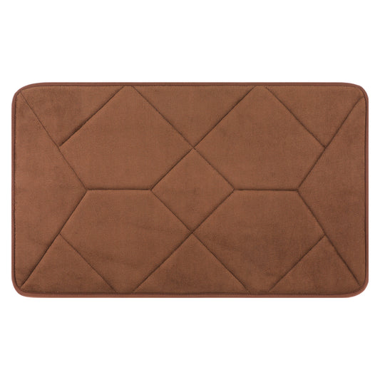 Memory Foam Absorbent Thick Soft Bath Mats Geometric Quick Dry Comfy Non Slip Floor Shower Rugs