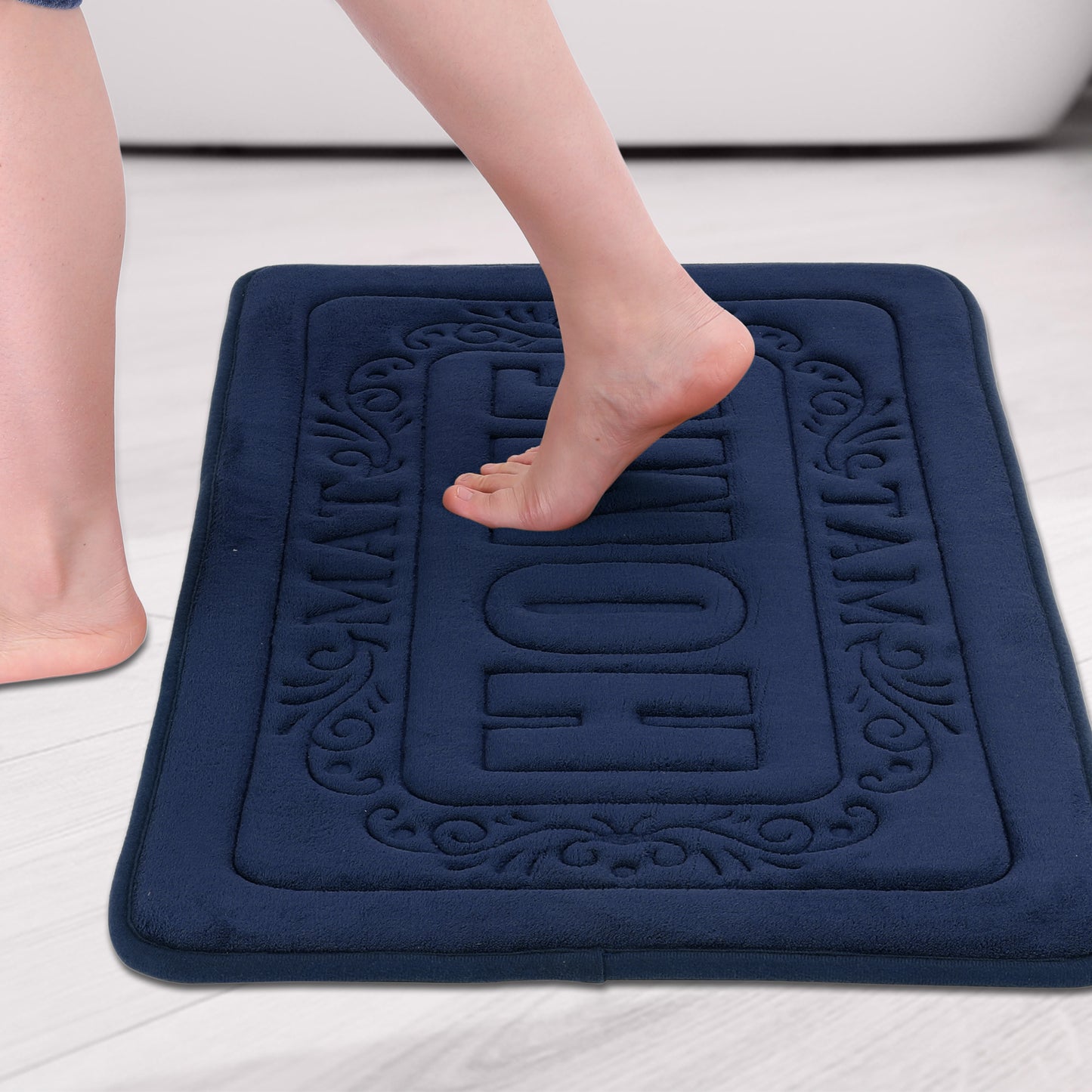 Memory Foam Bath Mat, Soft Non Slip and Absorbent Bathroom Rug, Comfortable, Thick Bath Mats