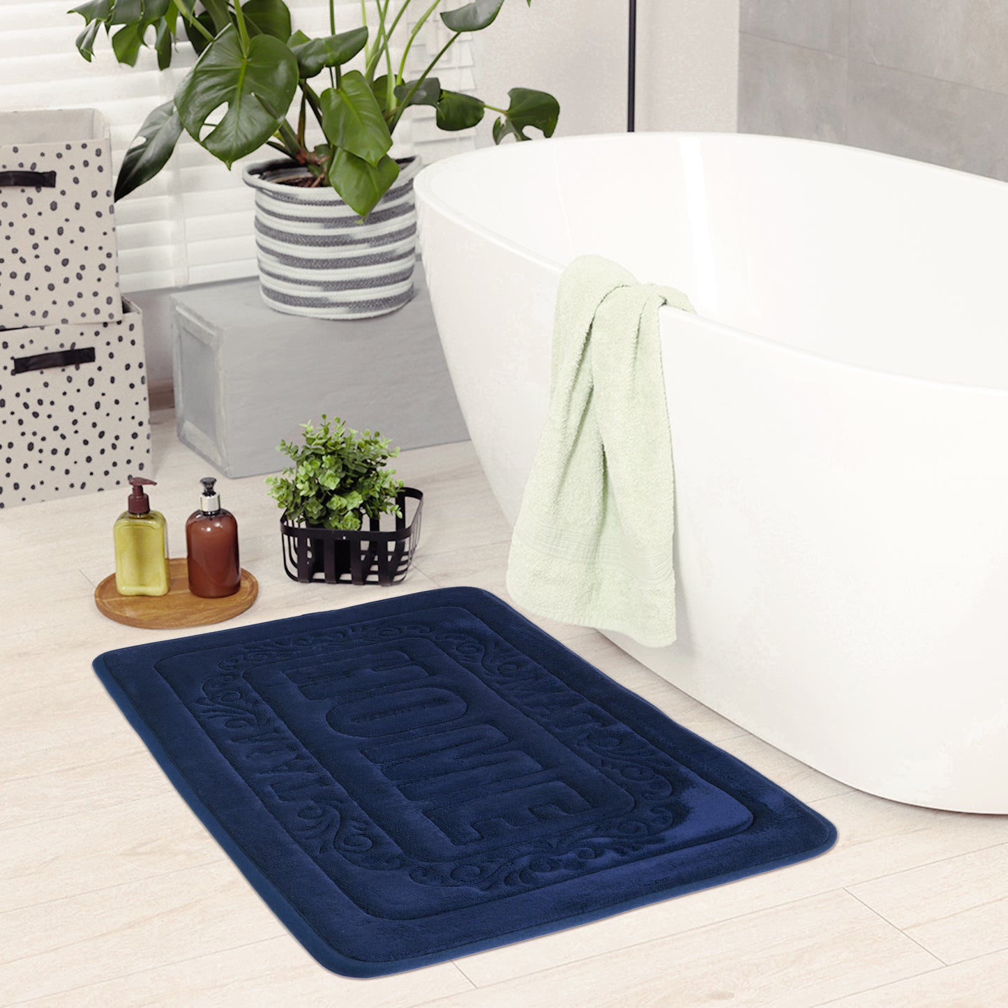 Memory Foam Bath Mat, Soft Non Slip and Absorbent Bathroom Rug, Comfortable, Thick Bath Mats