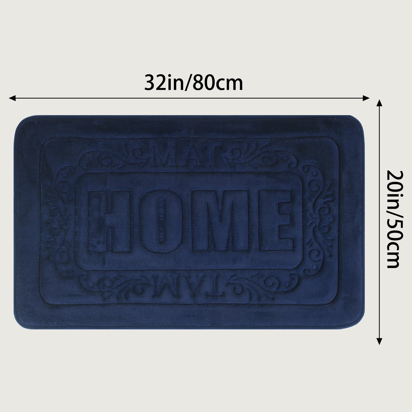 Memory Foam Bath Mat, Soft Non Slip and Absorbent Bathroom Rug, Comfortable, Thick Bath Mats