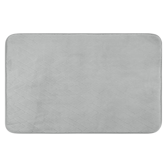 Geometric Pattern Bathroom Mat Soft Memory Foam Absorbent Non-Slip Machine Washable Bath Rugs