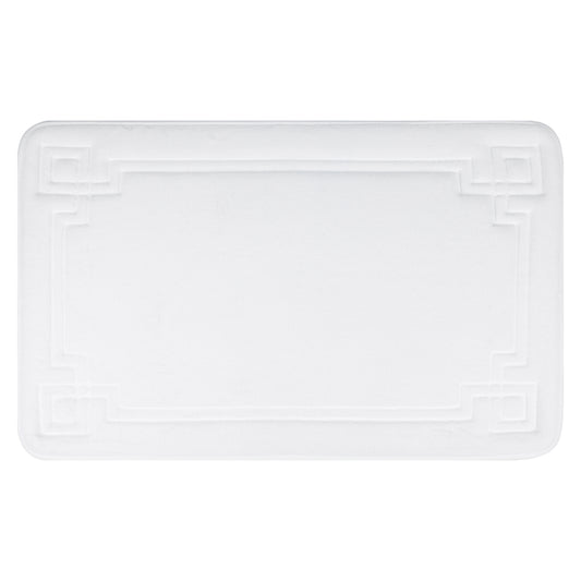 Geometric Pattern Bathroom Mat Soft Memory Foam Absorbent Non-Slip Back Washable Bath Mats