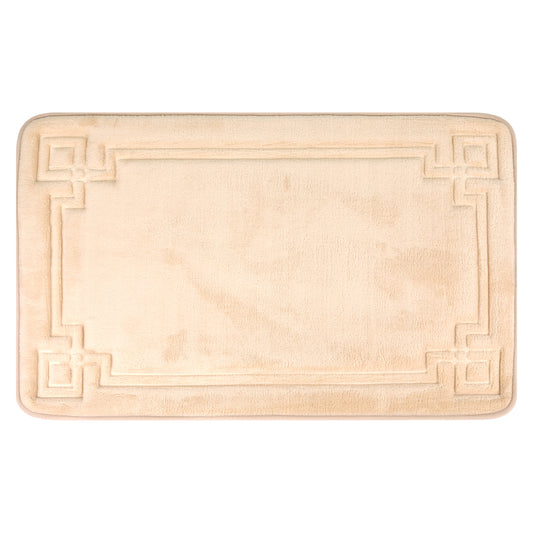 Geometric Pattern Bathroom Mat Soft Memory Foam Absorbent Non-Slip Back Washable Bath Mats