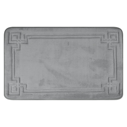 Geometric Pattern Bathroom Mat Soft Memory Foam Absorbent Non-Slip Back Washable Bath Mats