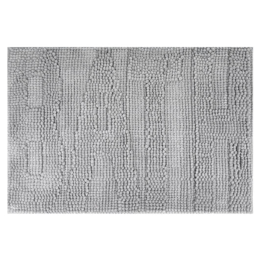 Letter Bathroom Mat Soft Fluffy Chenille Non Slip Backing Washable Absorbent Toilet Baths Mats