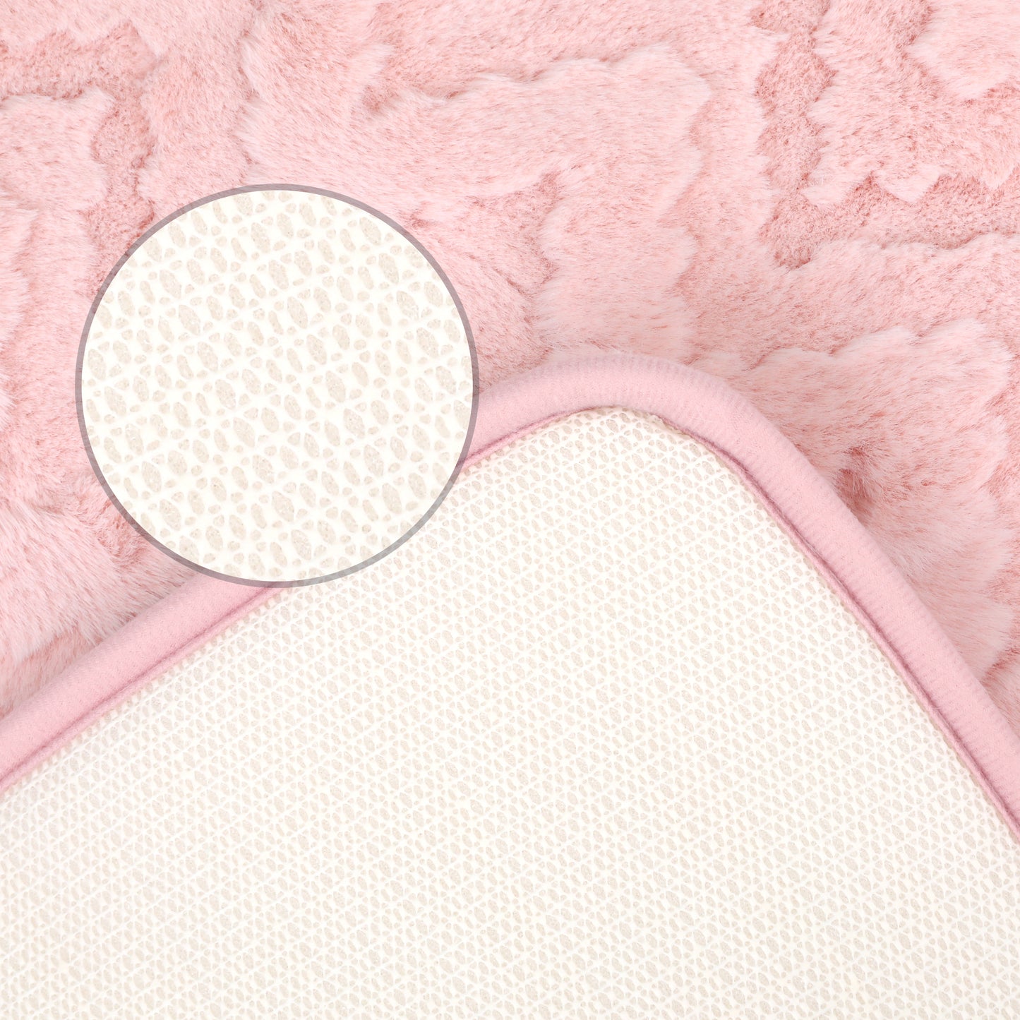 Bathroom Mat Soft Absorbent Non-Slip Backing Quick Dry Machine Washable Bath Mats