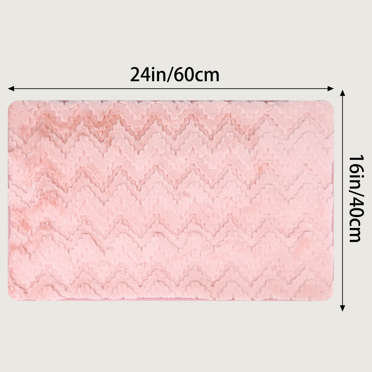Bathroom Mat Soft Absorbent Non-Slip Backing Quick Dry Machine Washable Bath Mats