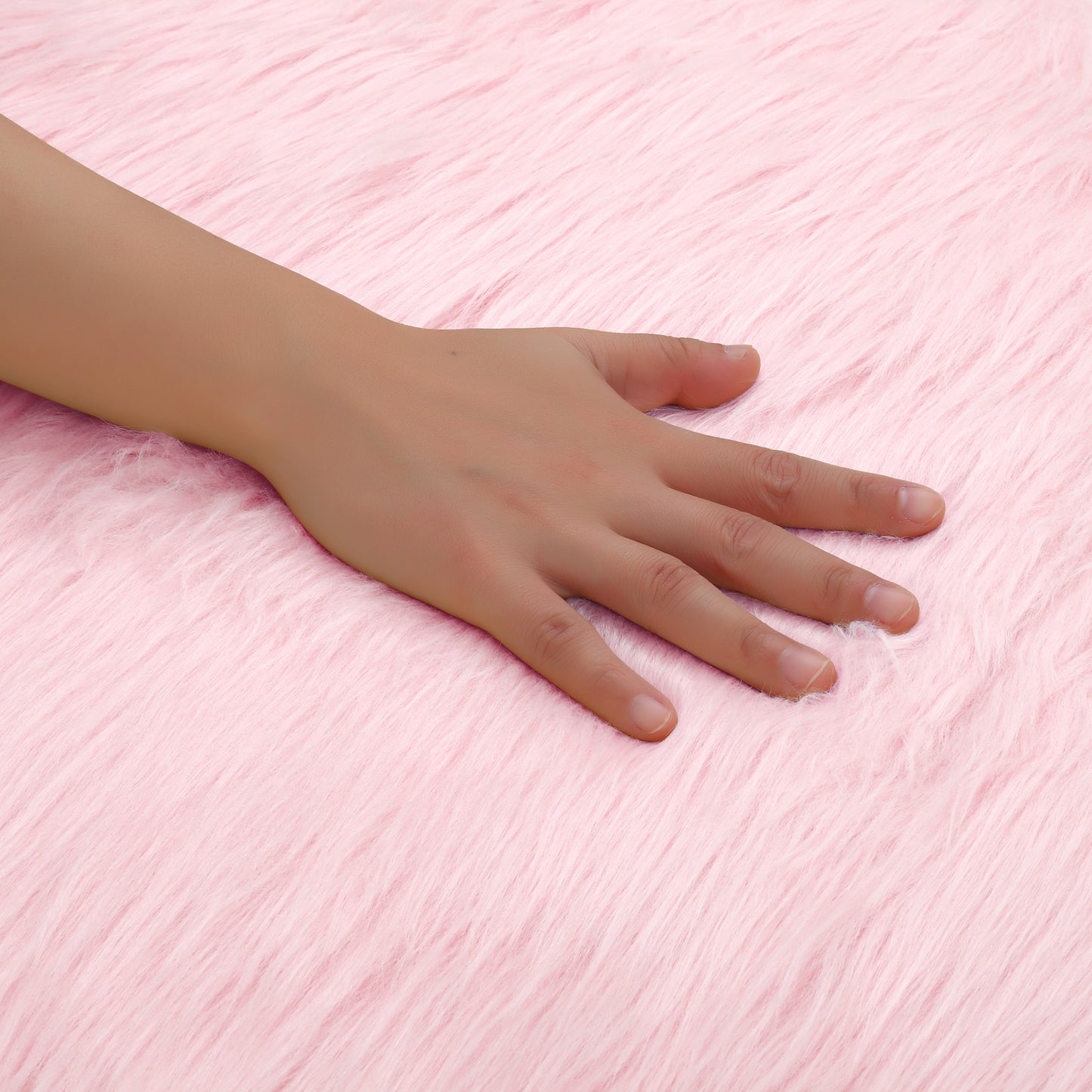 Heart Shape Plush Bathroom Mat Soft Absorbent Washable Toilet Shag Area Rugs