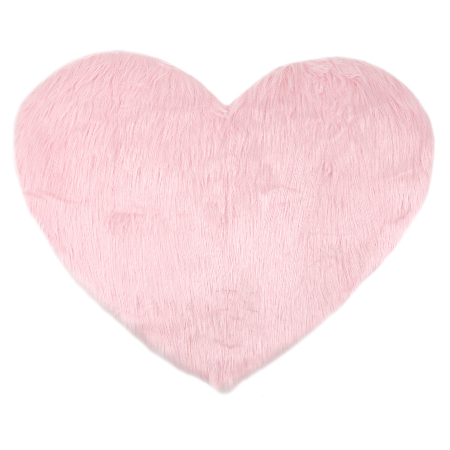 Heart Shape Plush Bathroom Mat Soft Absorbent Washable Toilet Shag Area Rugs