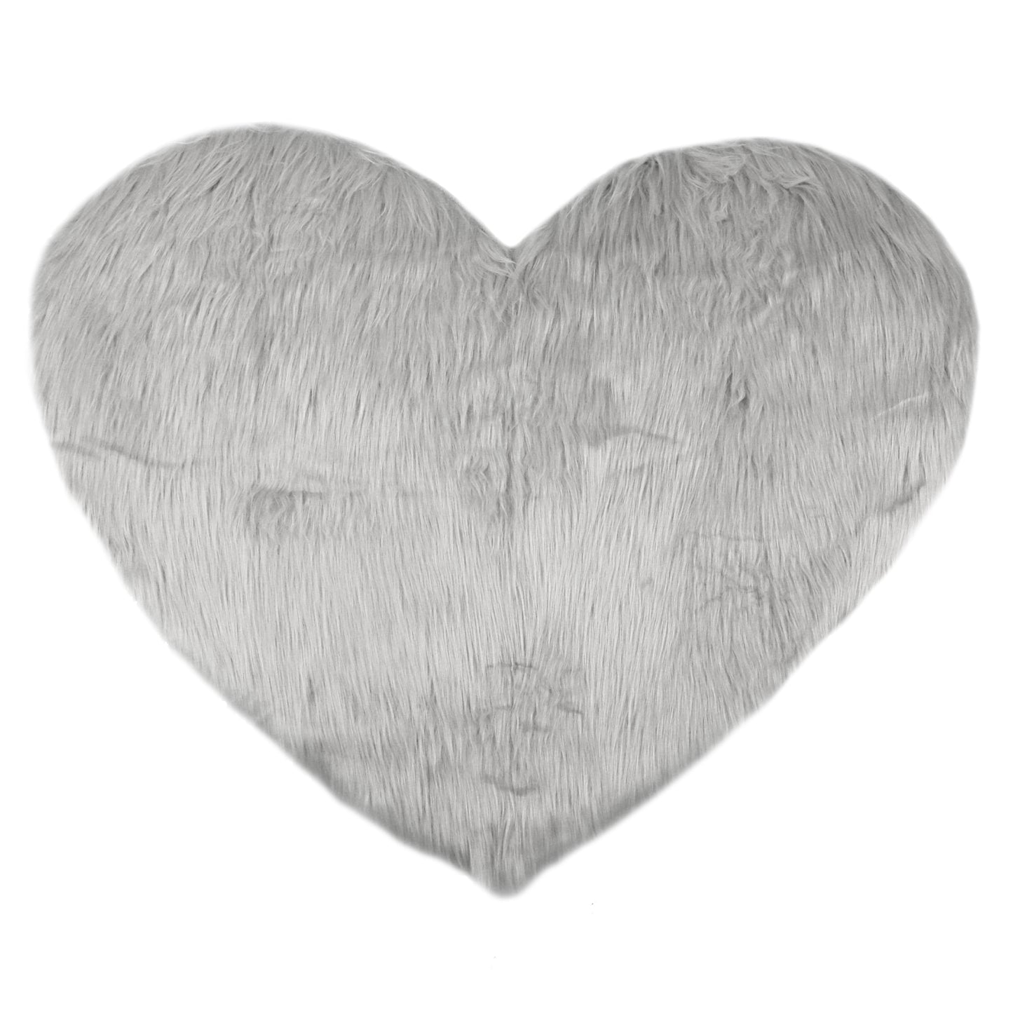 Heart Shape Plush Bathroom Mat Soft Absorbent Washable Toilet Shag Area Rugs