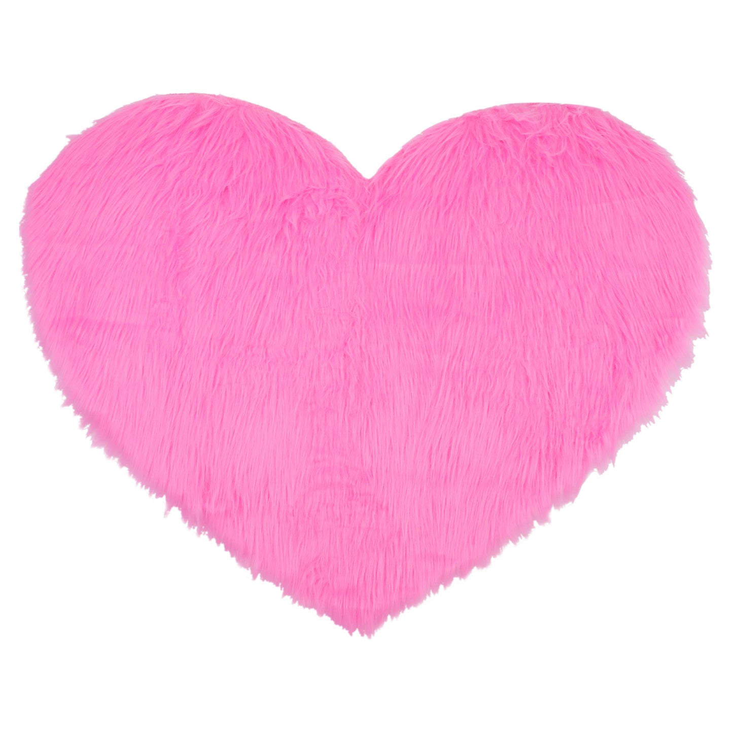 Heart Shape Plush Bathroom Mat Soft Absorbent Washable Toilet Shag Area Rugs