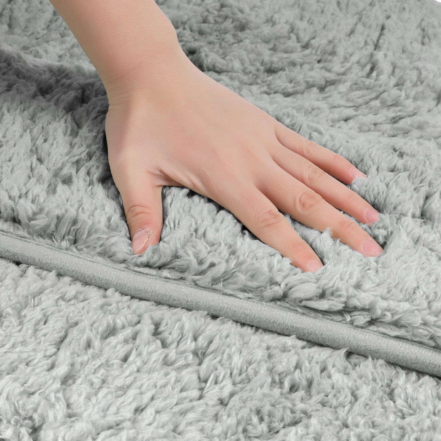 Plush Shaggy Bathroom Rugs Mat, Extra Soft and Absorbent Bath Rugs, Non-Slip Bath Mats