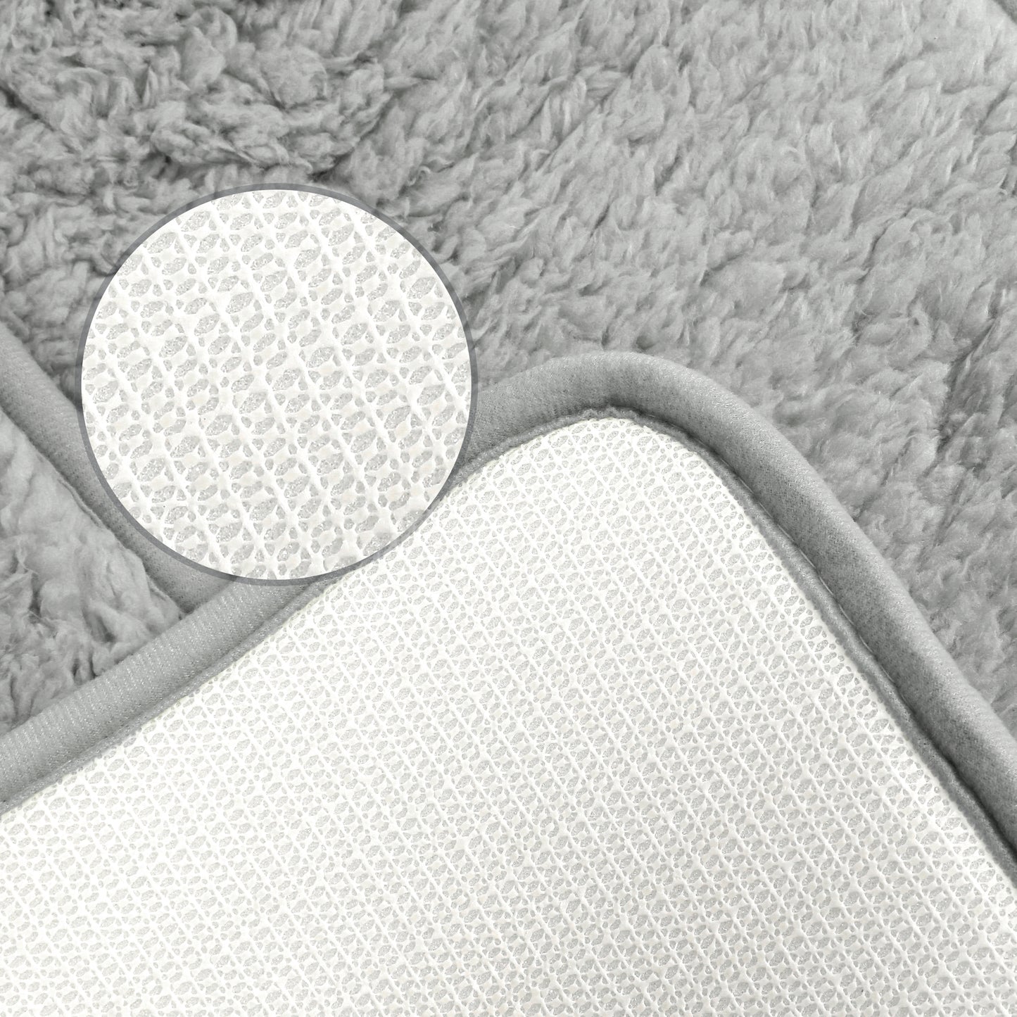 Plush Shaggy Bathroom Rugs Mat, Extra Soft and Absorbent Bath Rugs, Non-Slip Bath Mats